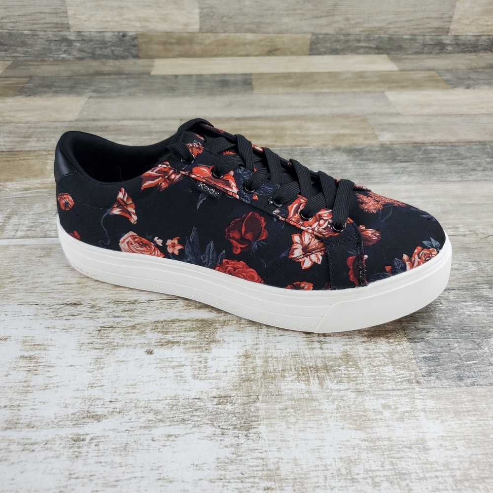 Keds Park Womens Shoes Sz 10 W Athletic Black Blush Platform Slip-On Sneakers